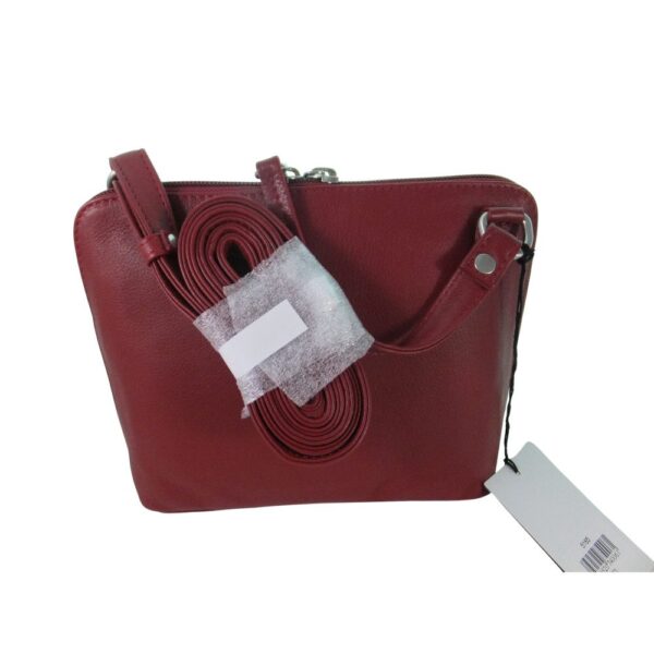 10002OT5 kleine Pavini Leder-Crossovertasche rot