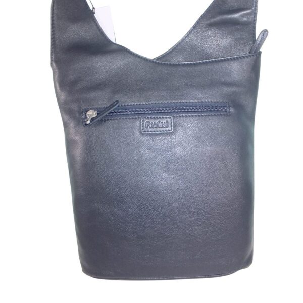 10003OT5 Pavini Leder-Crossovertasche blau