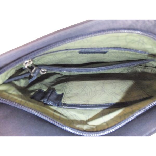10003OT5 Pavini Leder-Crossovertasche blau